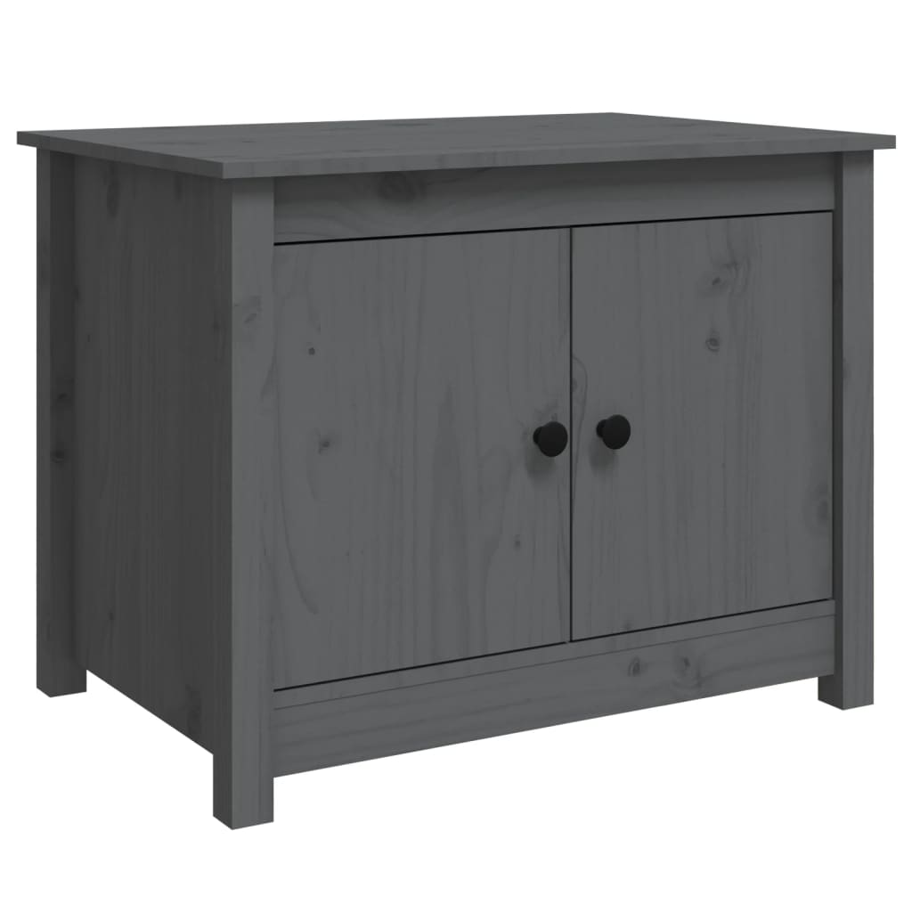 Salongbord Sofabord Grå 71x49x55 cm heltre furu