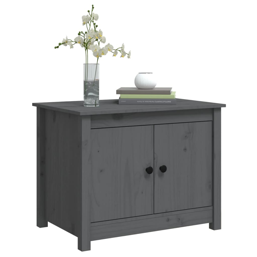 Salongbord Sofabord Grå 71x49x55 cm heltre furu