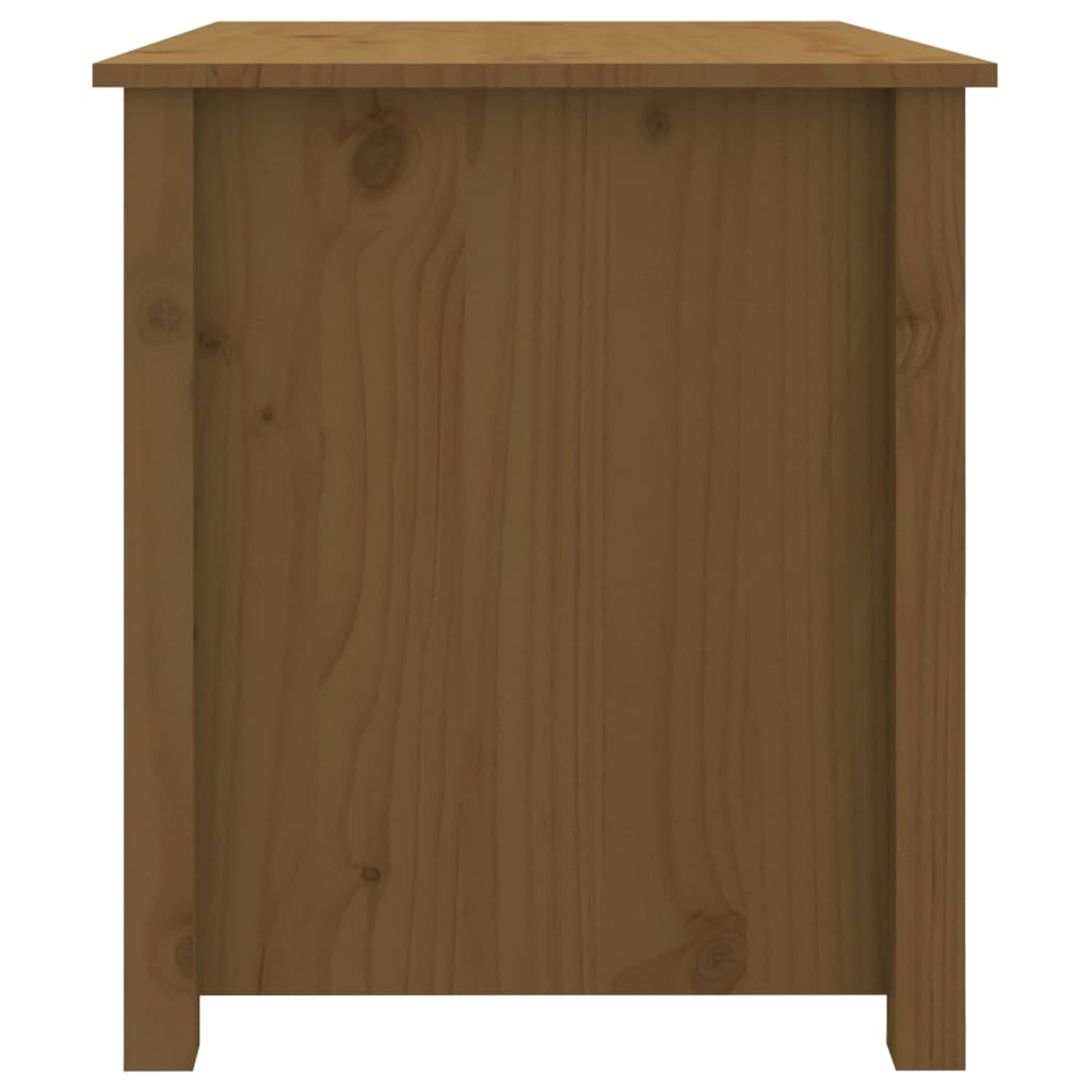 Salongbord Sofabord Tre heltre furu Honningbrun 71x49x55 cm