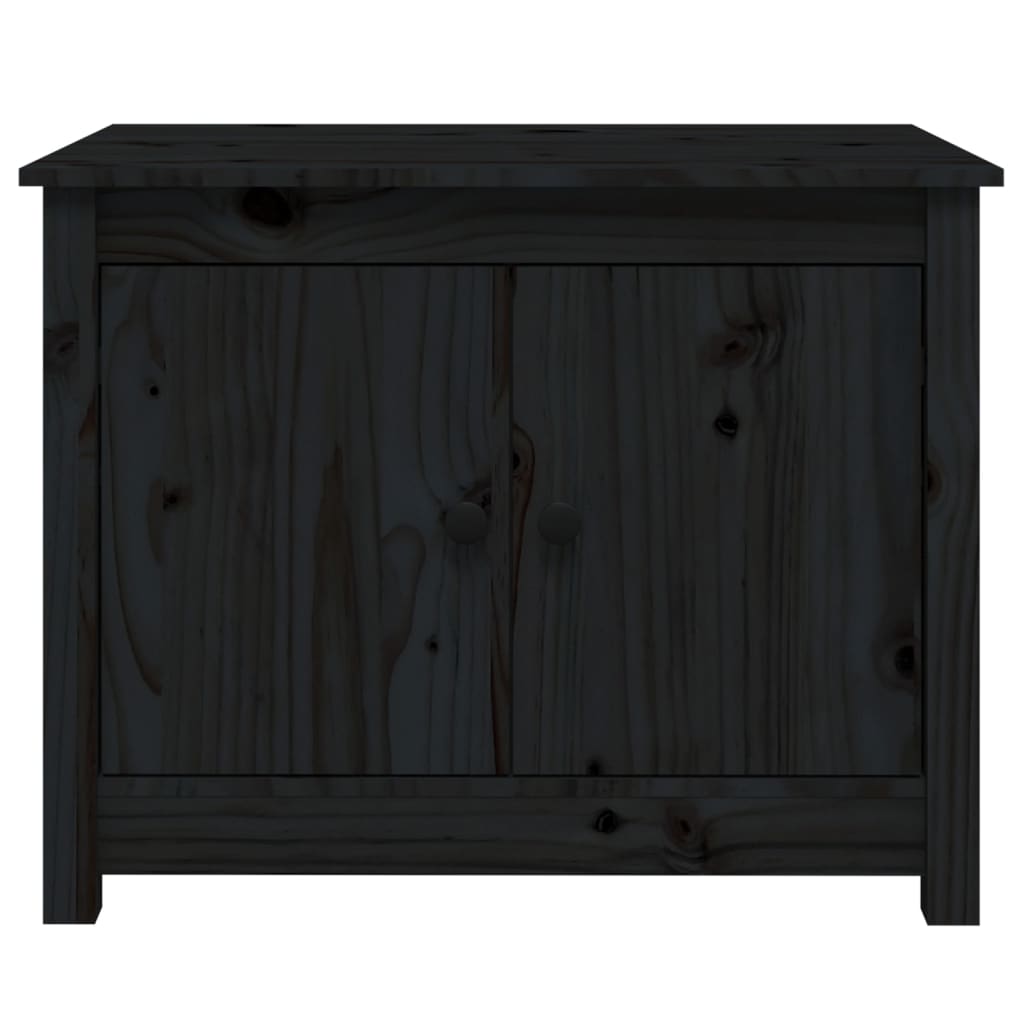 Salongbord Sofabord Svart 71x49x55 cm heltre furu