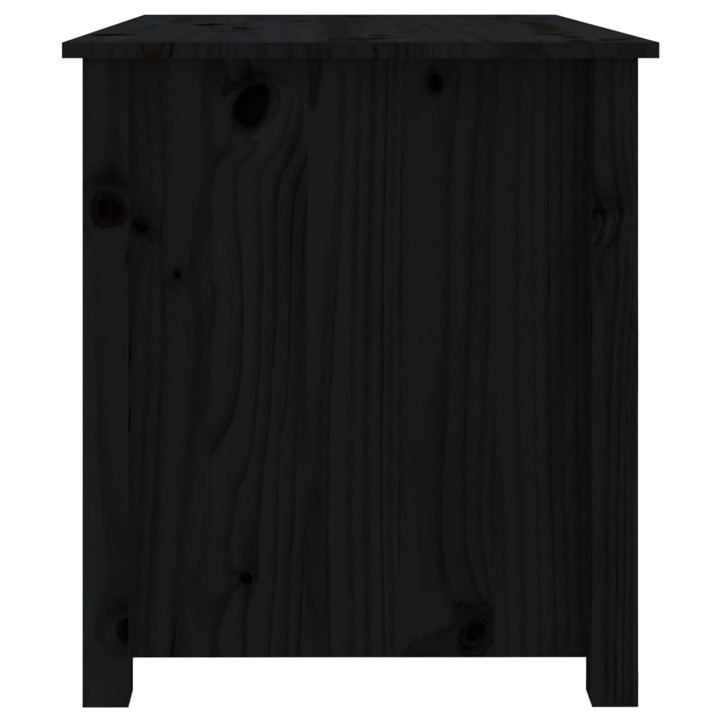 Salongbord Sofabord Svart 71x49x55 cm heltre furu