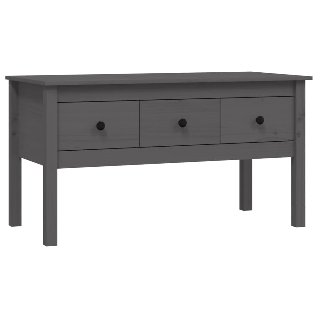Salongbord Sofabord Grå 102x49x55 cm heltre furu