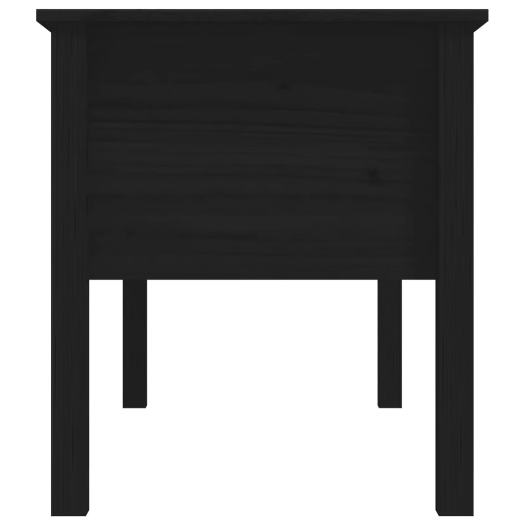 Salongbord Sofabord Svart 102x49x55 cm heltre furu