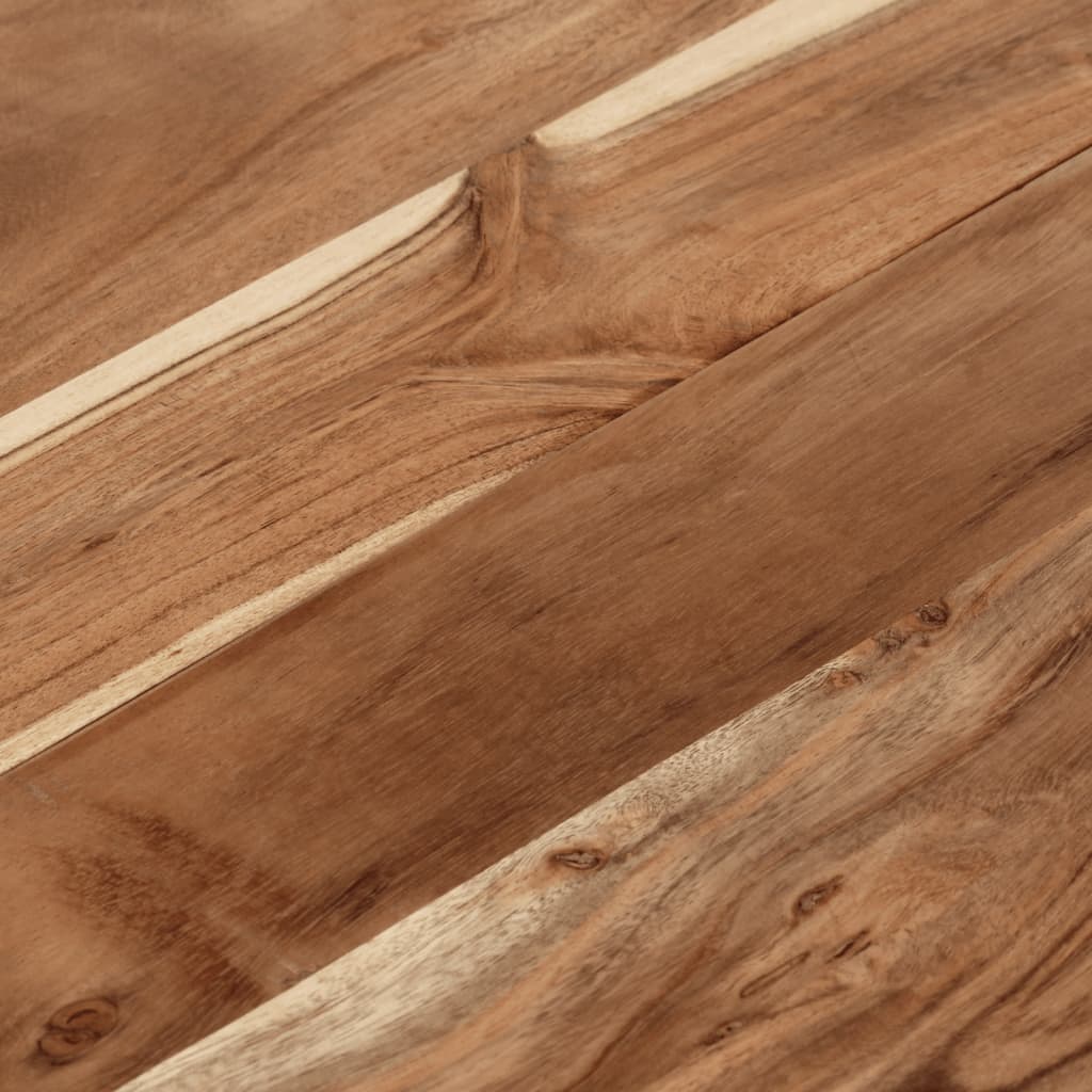 Salongbord Sofabord DIV. sølv rustfritt stål og heltre akasie