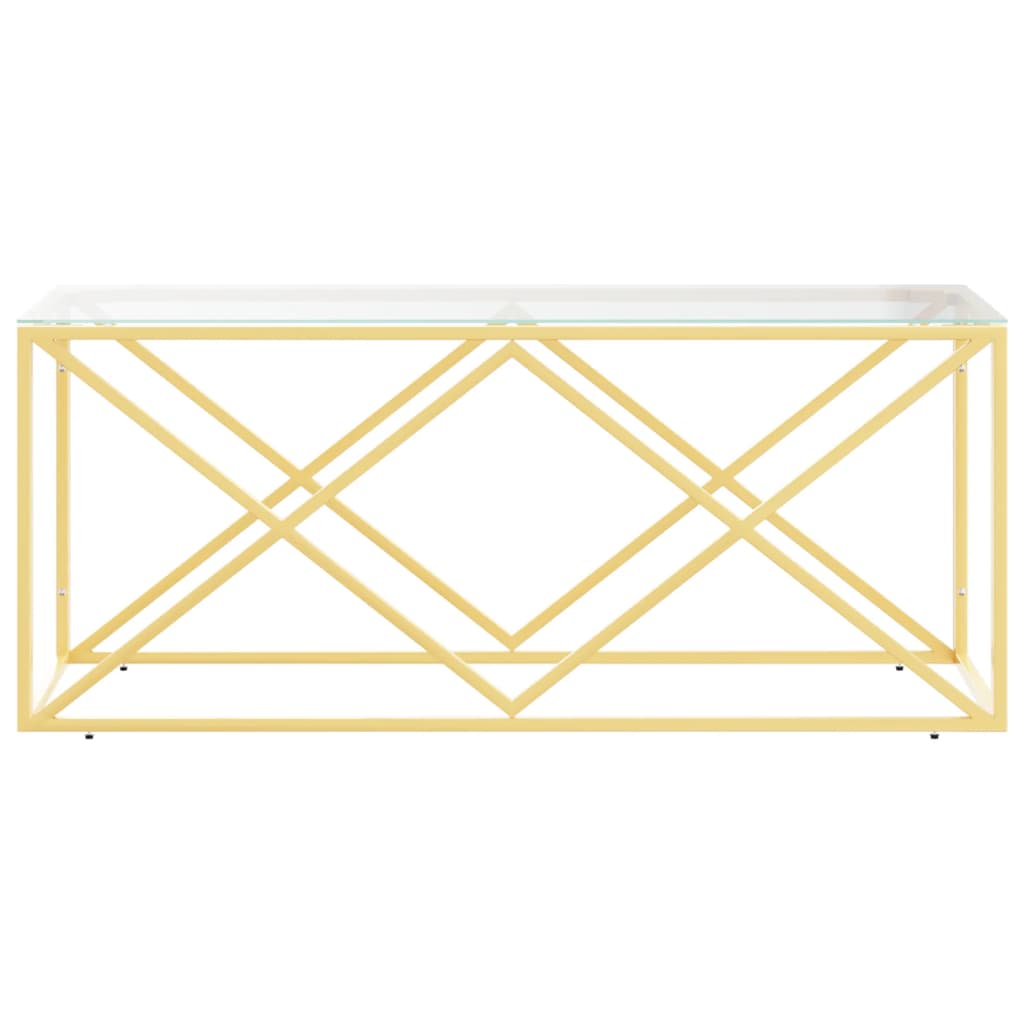 Salongbord Sofabord DIV. 110x45x45 cm rustfritt stål og glass