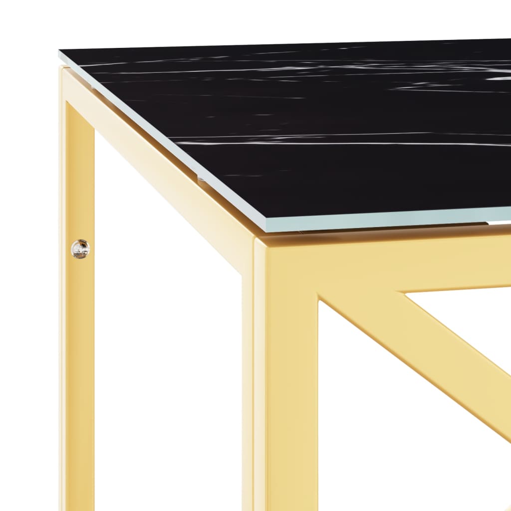 Salongbord Sofabord DIV. 110x45x45 cm rustfritt stål og glass