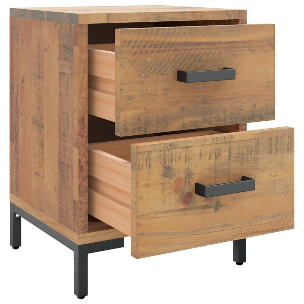 Nattbord Sengbord Brun 36x30x45 cm heltre furu