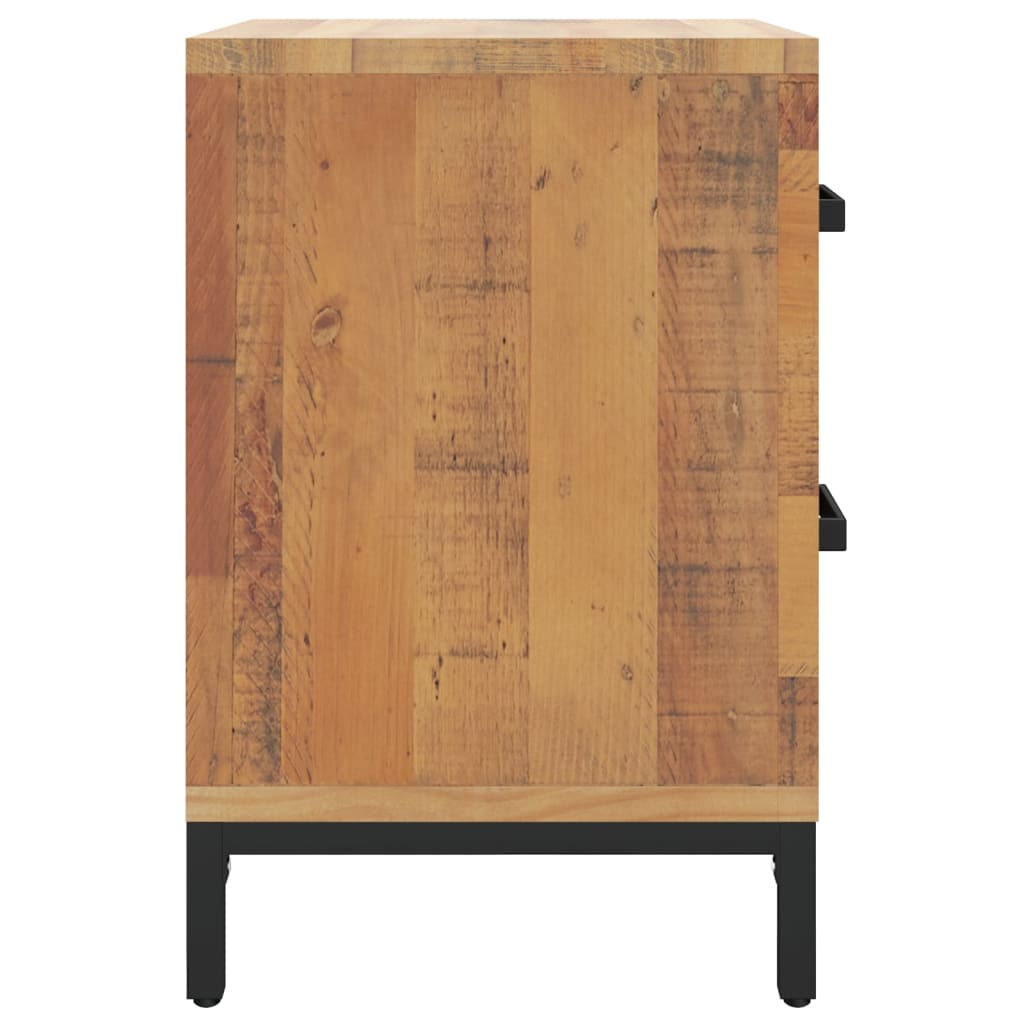 Nattbord Sengbord Brun 36x30x45 cm heltre furu