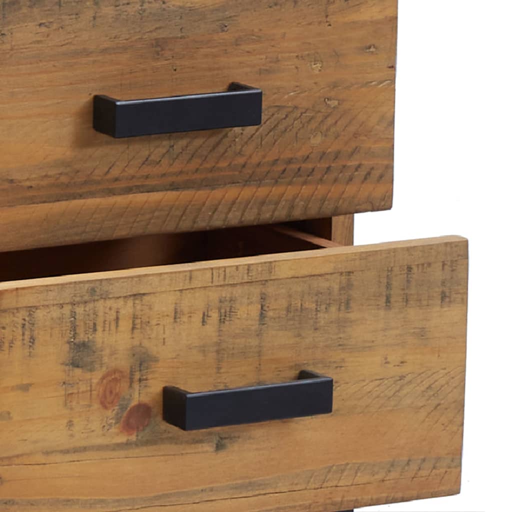 Nattbord Sengbord Brun 36x30x45 cm heltre furu