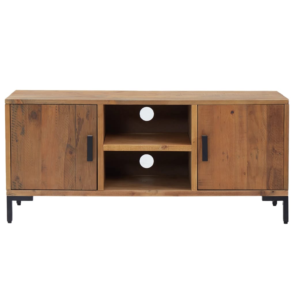 TV-Møbel Brun TV-benk110x35x48 cm heltre furu