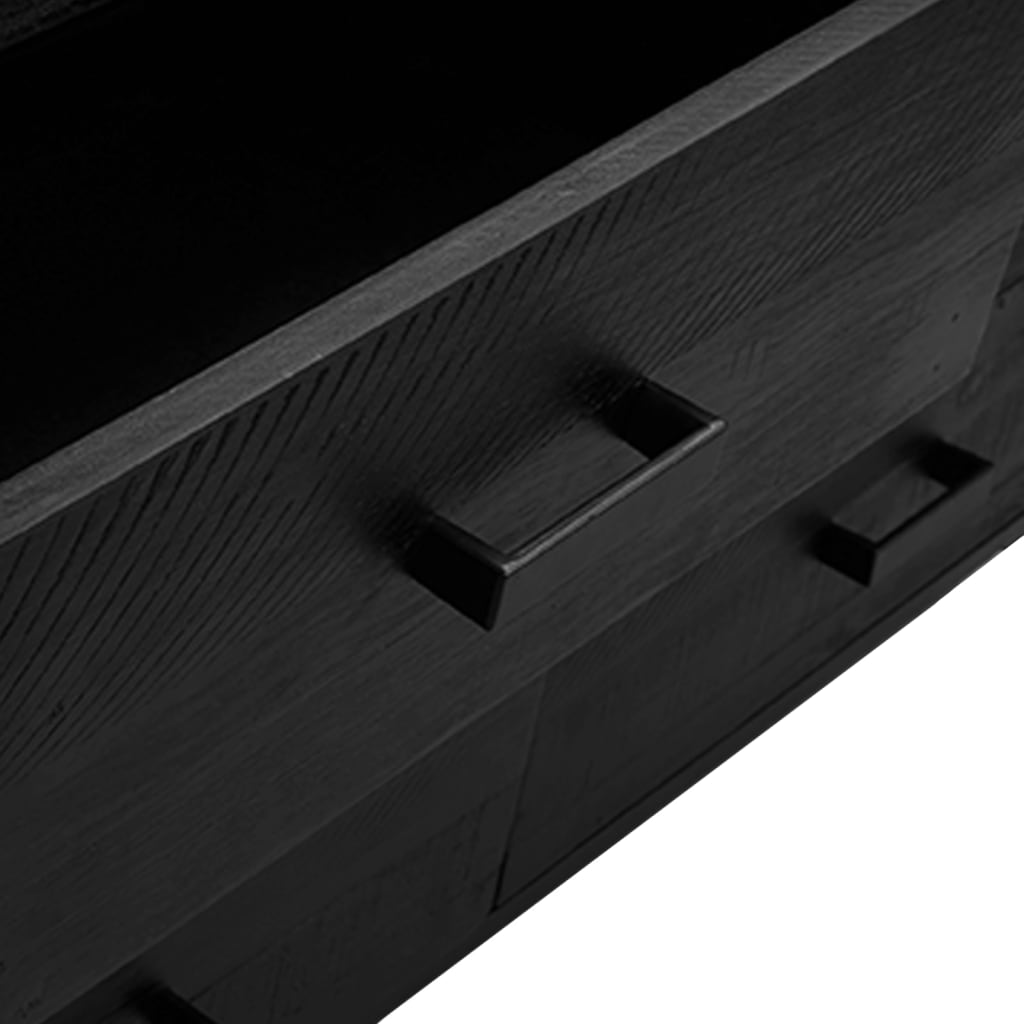 Skjenk Svart 110x35x70 cm heltre furu