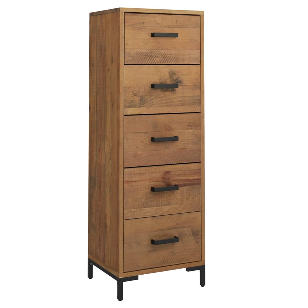 Kommode Tre 42x35x110 cm heltre furu