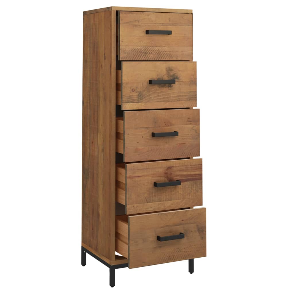 Kommode Tre 42x35x110 cm heltre furu