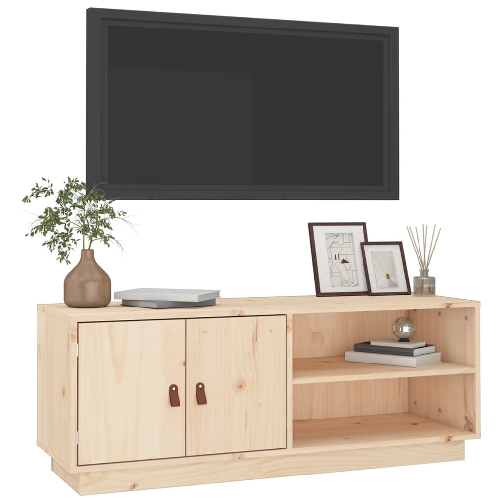 TV-Møbel Tre TV-benk heltre furu 105x34x40 cm