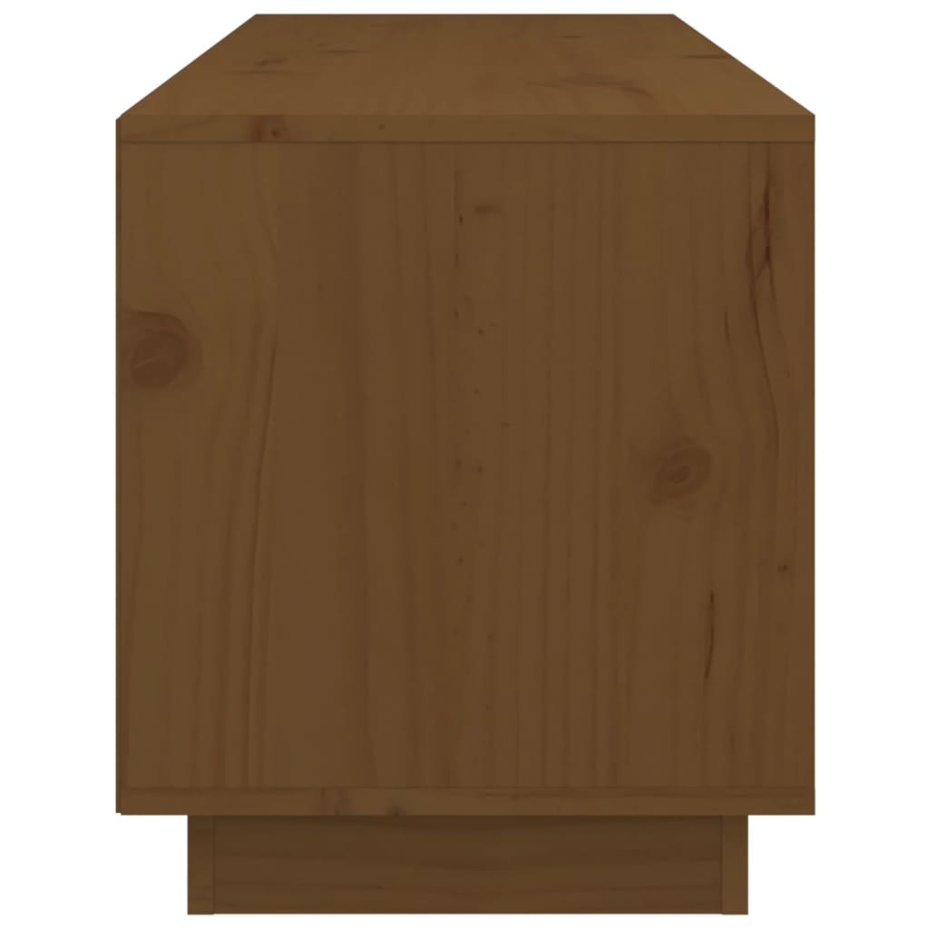TV-Møbel Brun Tv-benk Honningbrun 105x34x40 cm heltre furu
