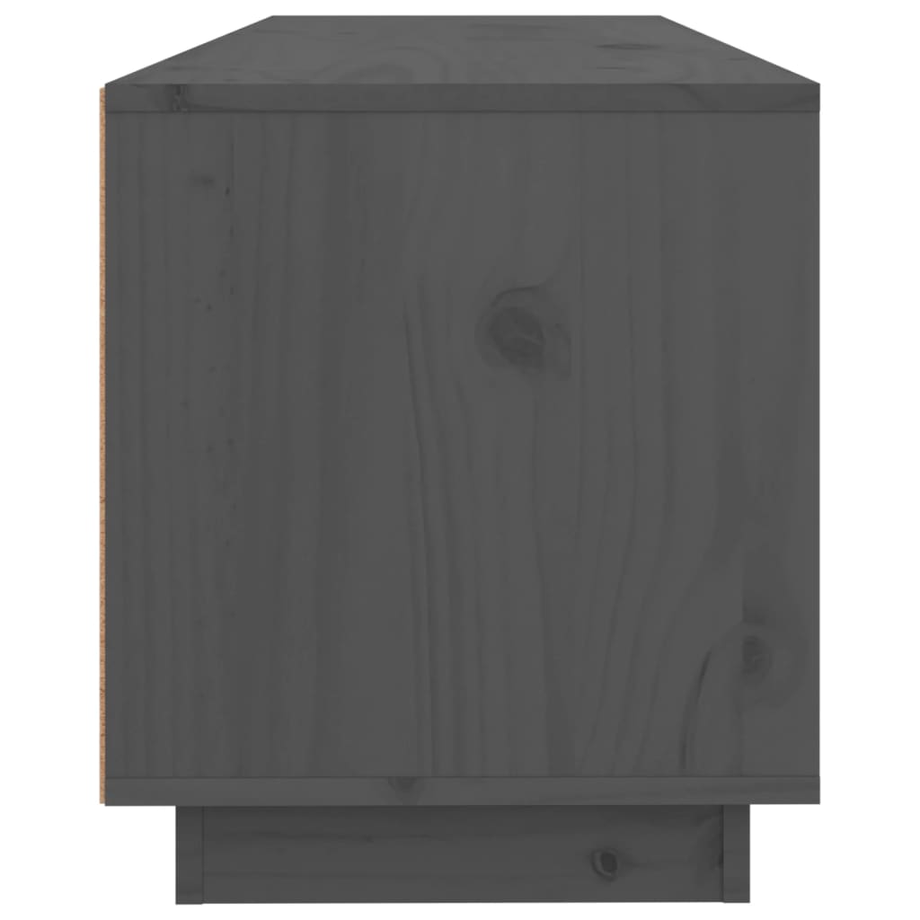 TV-Møbel Grå TV-benk 100x34x40 cm heltre furu