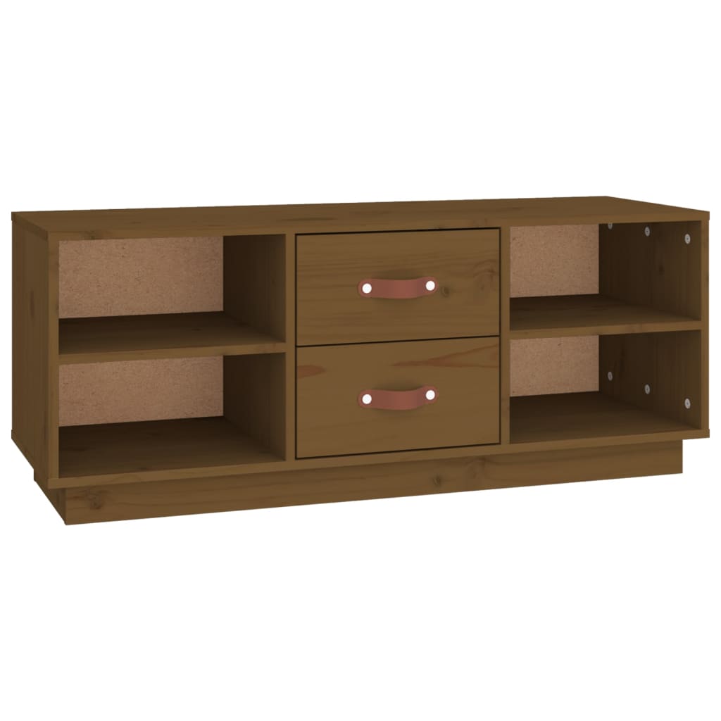 TV-Møbel Honningbrun TV-benk 100x34x40 cm heltre furu