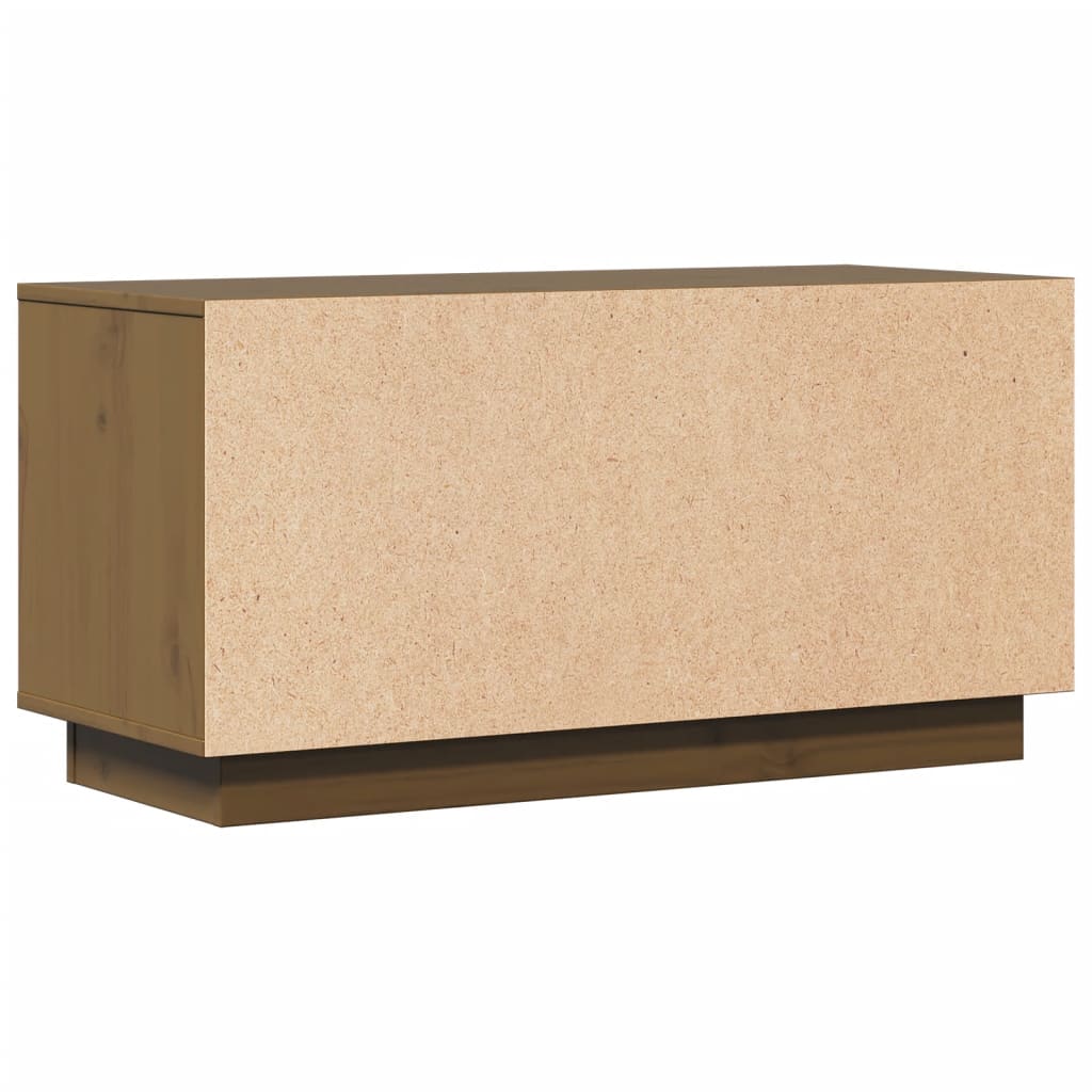 TV-Møbel Brun Tv-benk Honningbrun 80x34x40 cm heltre furu