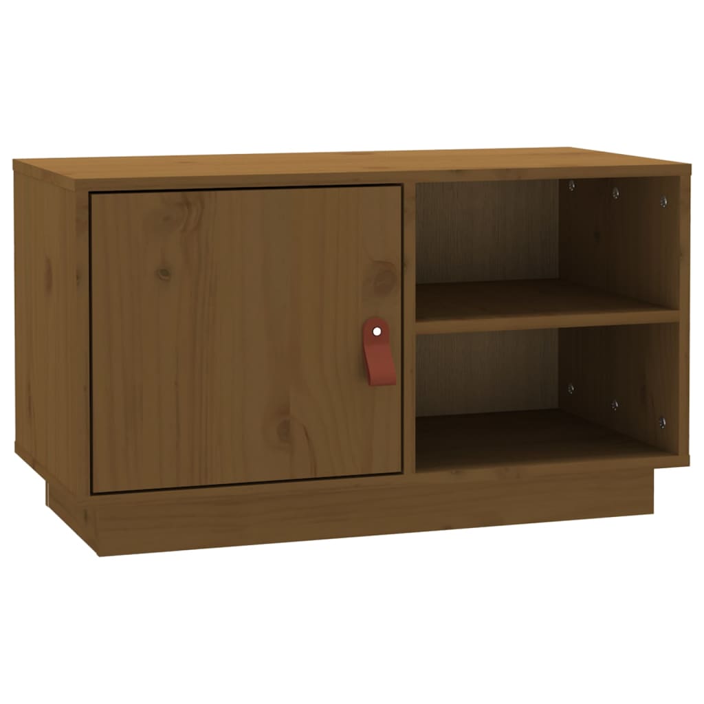 TV-Møbel Brun Tv-benk Honningbrun 70x34x40 cm heltre furu