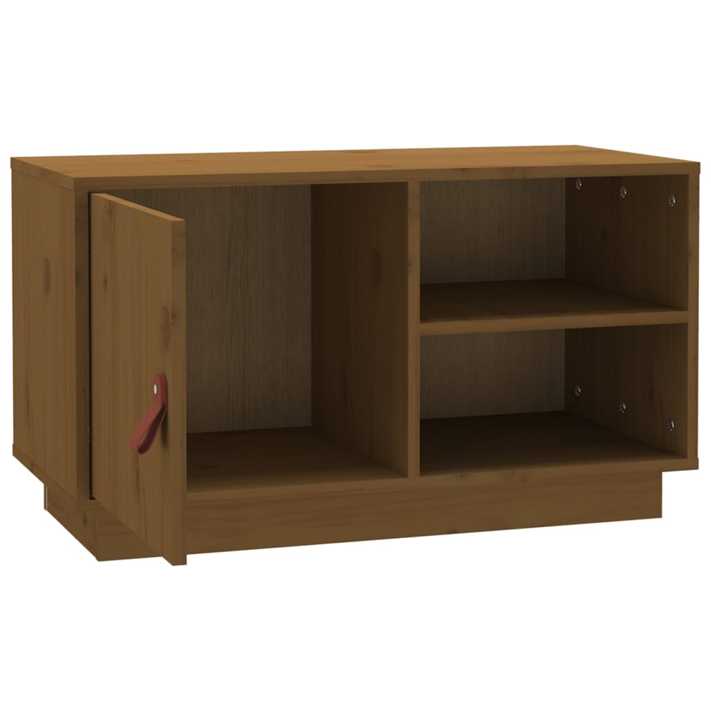 TV-Møbel Brun Tv-benk Honningbrun 70x34x40 cm heltre furu