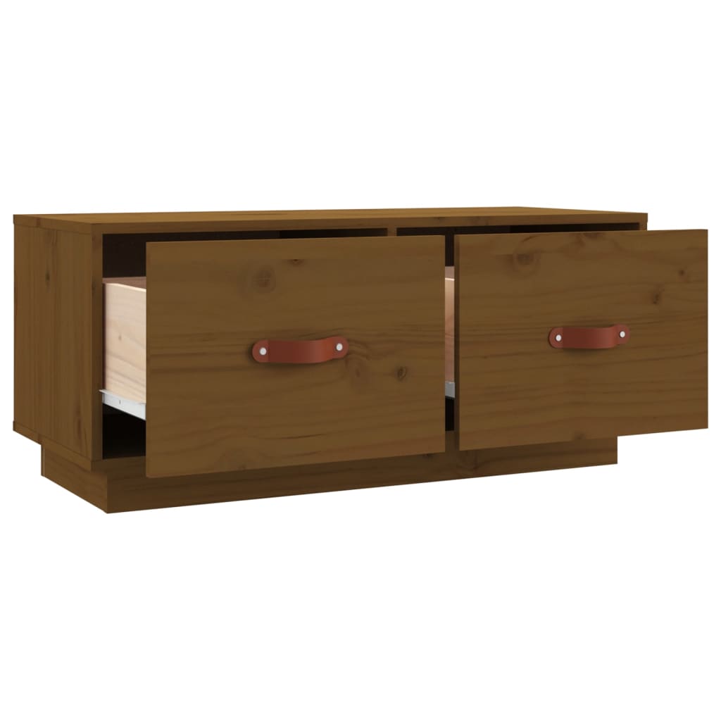 TV-Møbel Honningbrun TV-benk 80x34x35 cm heltre furu