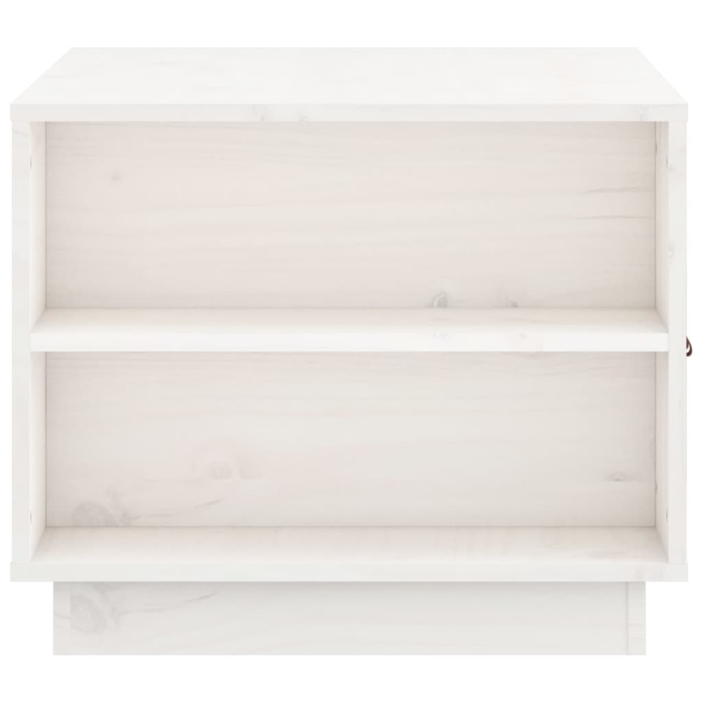 Salongbord Sofabord Hvit 100x50x41 cm heltre furu
