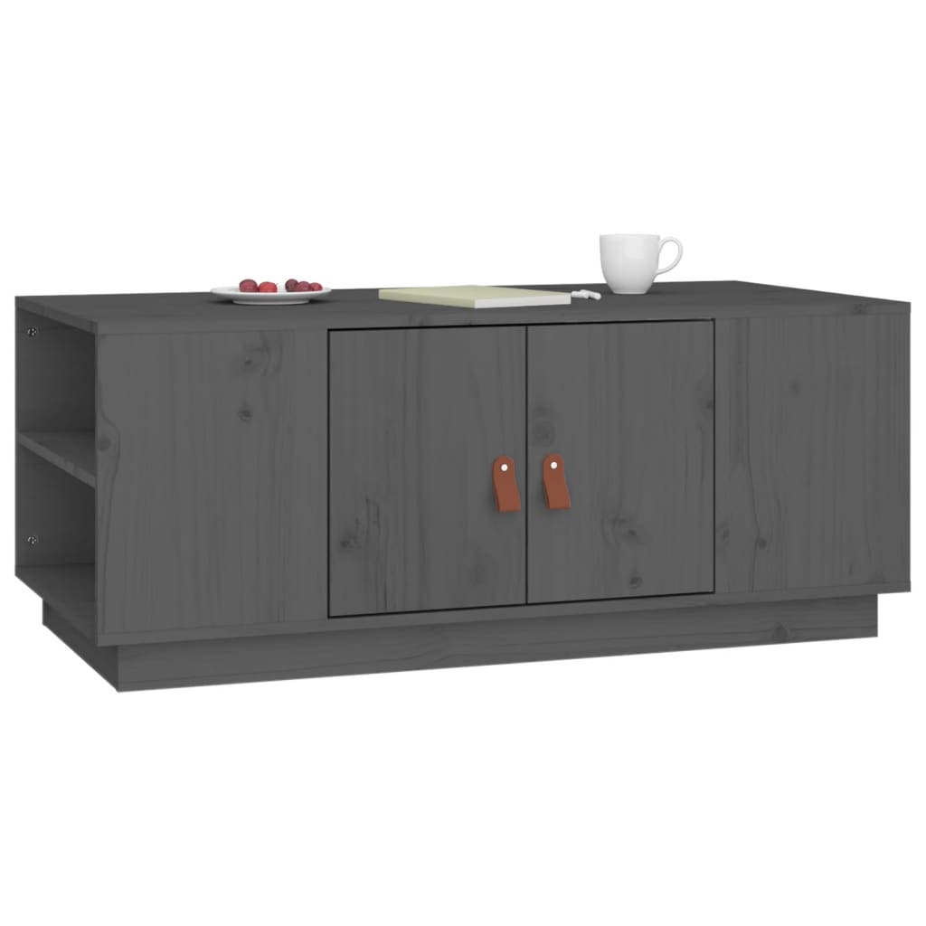 Salongbord Sofabord Grå 100x50x41 cm heltre furu