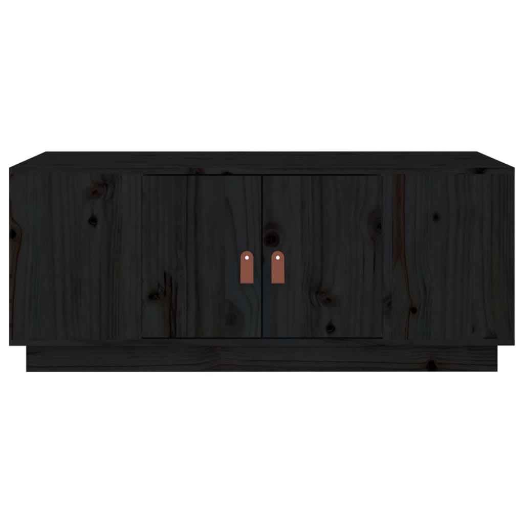 Salongbord Sofabord Svart 100x50x41 cm heltre furu