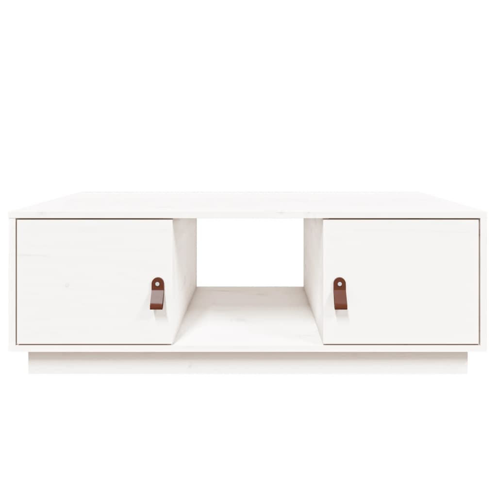 Salongbord Sofabord Hvit 100x50x35 cm heltre furu