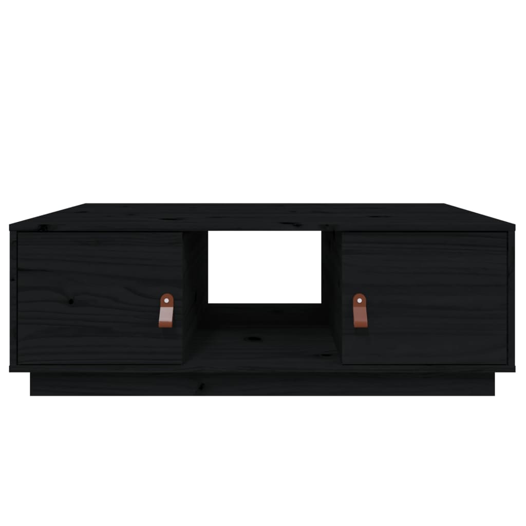 Salongbord Sofabord Svart 100x50x35 cm heltre furu