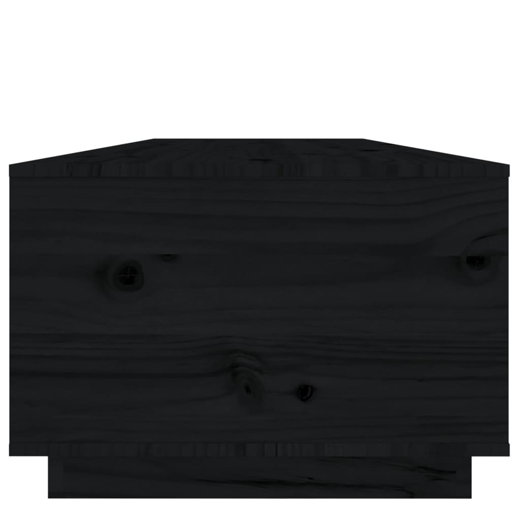 Salongbord Sofabord Svart 100x50x35 cm heltre furu