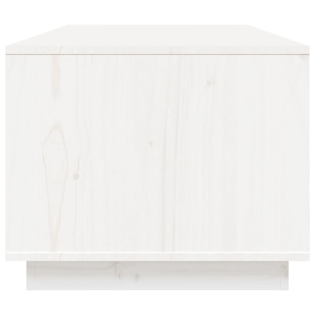 Salongbord Sofabord Hvit 100x50x41 cm heltre furu