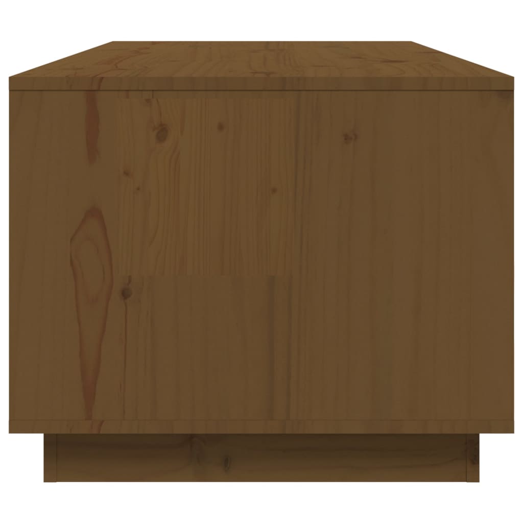 Salongbord Sofabord Tre heltre furu Honningbrun 100x50x41 cm