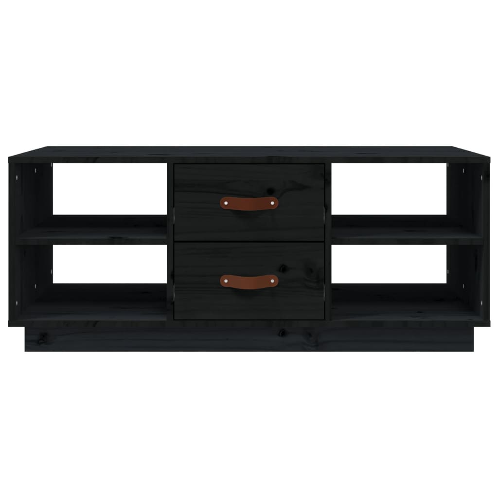Salongbord Sofabord Svart 100x50x41 cm heltre furu