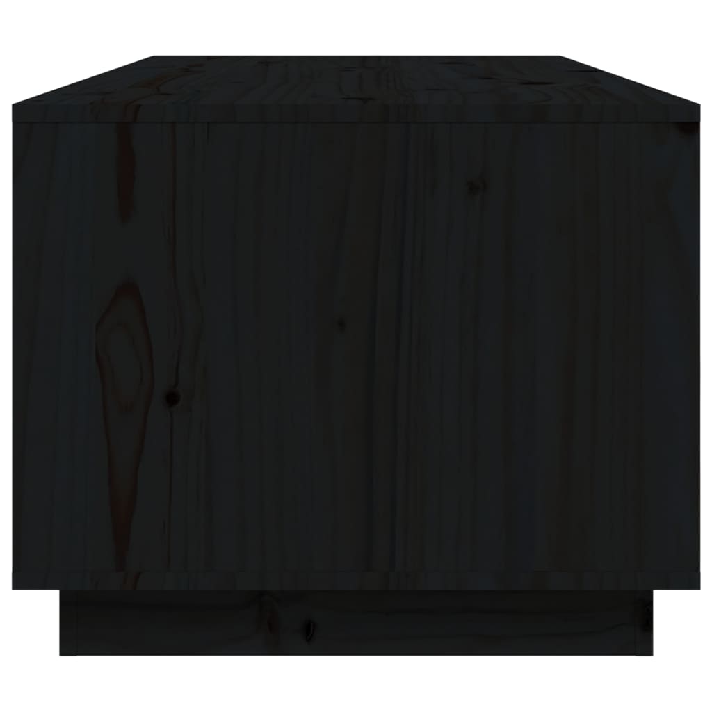 Salongbord Sofabord Svart 100x50x41 cm heltre furu