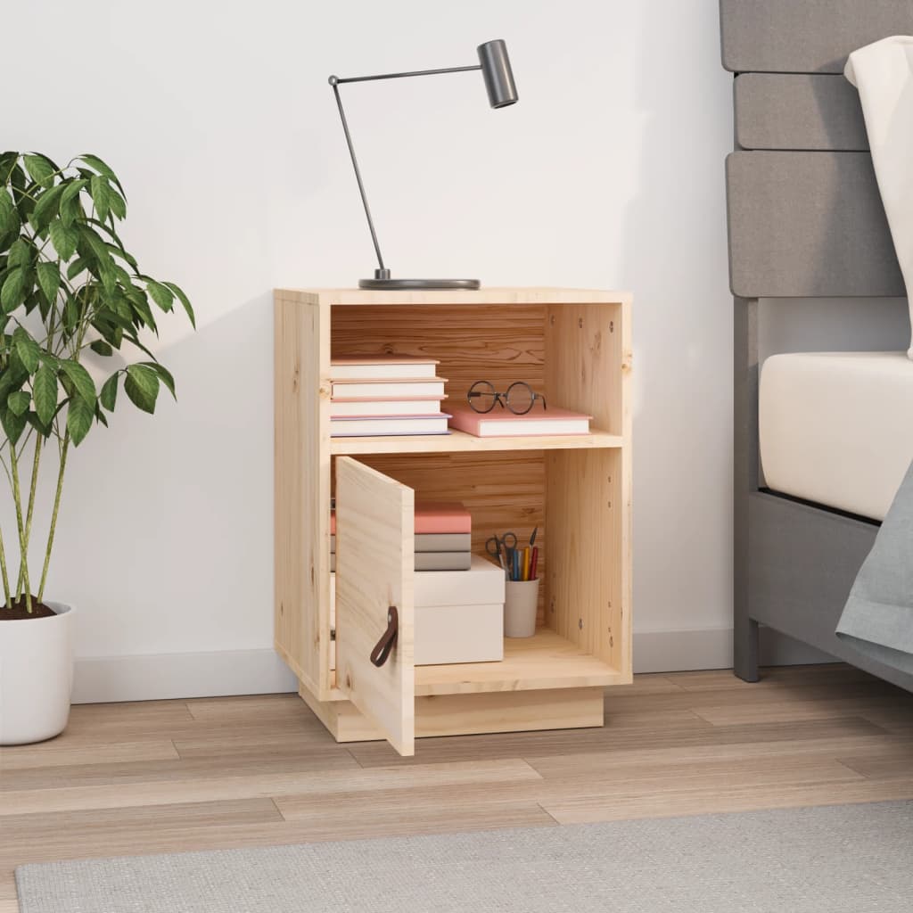 Nattbord Sengbord Tre heltre furu 40x34x55 cm