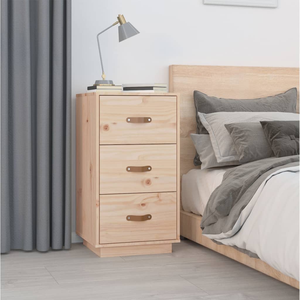 Nattbord Sengbord Tre heltre furu 40x40x75 cm
