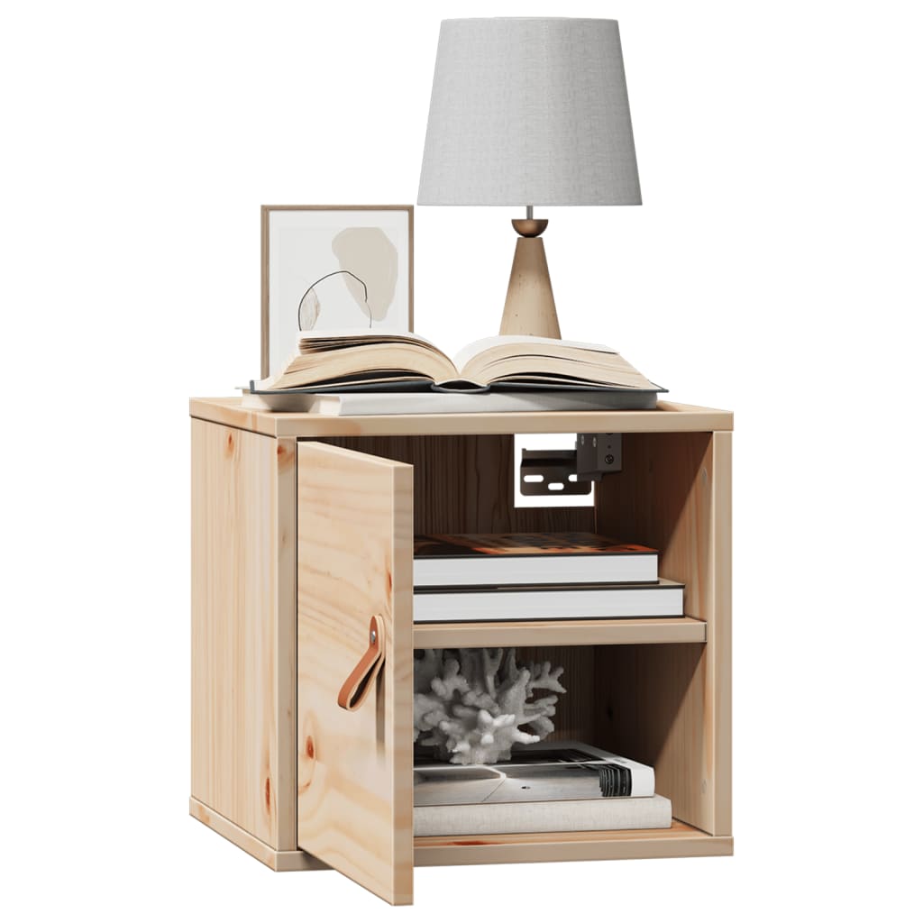 Veggskap 2 stk 31,5x30x30 cm heltre furu