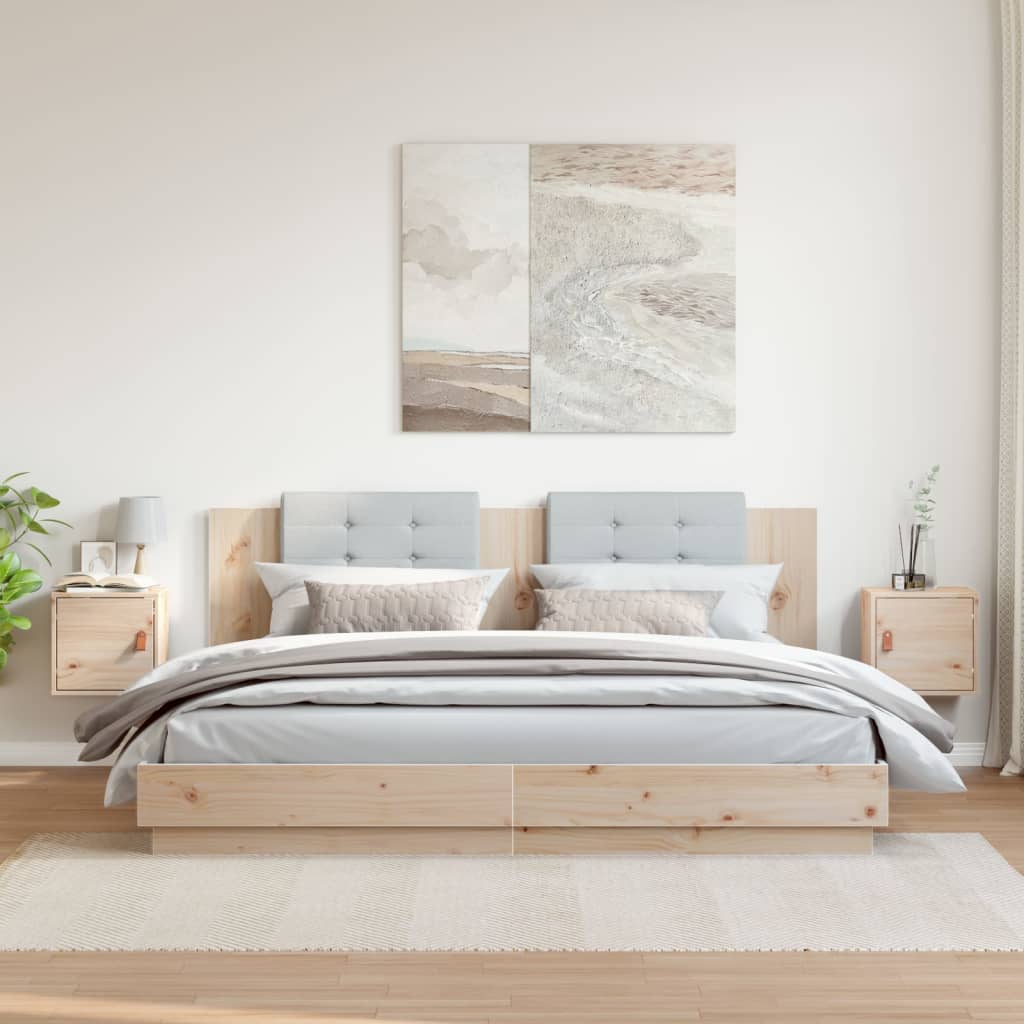 Veggskap 2 stk 31,5x30x30 cm heltre furu