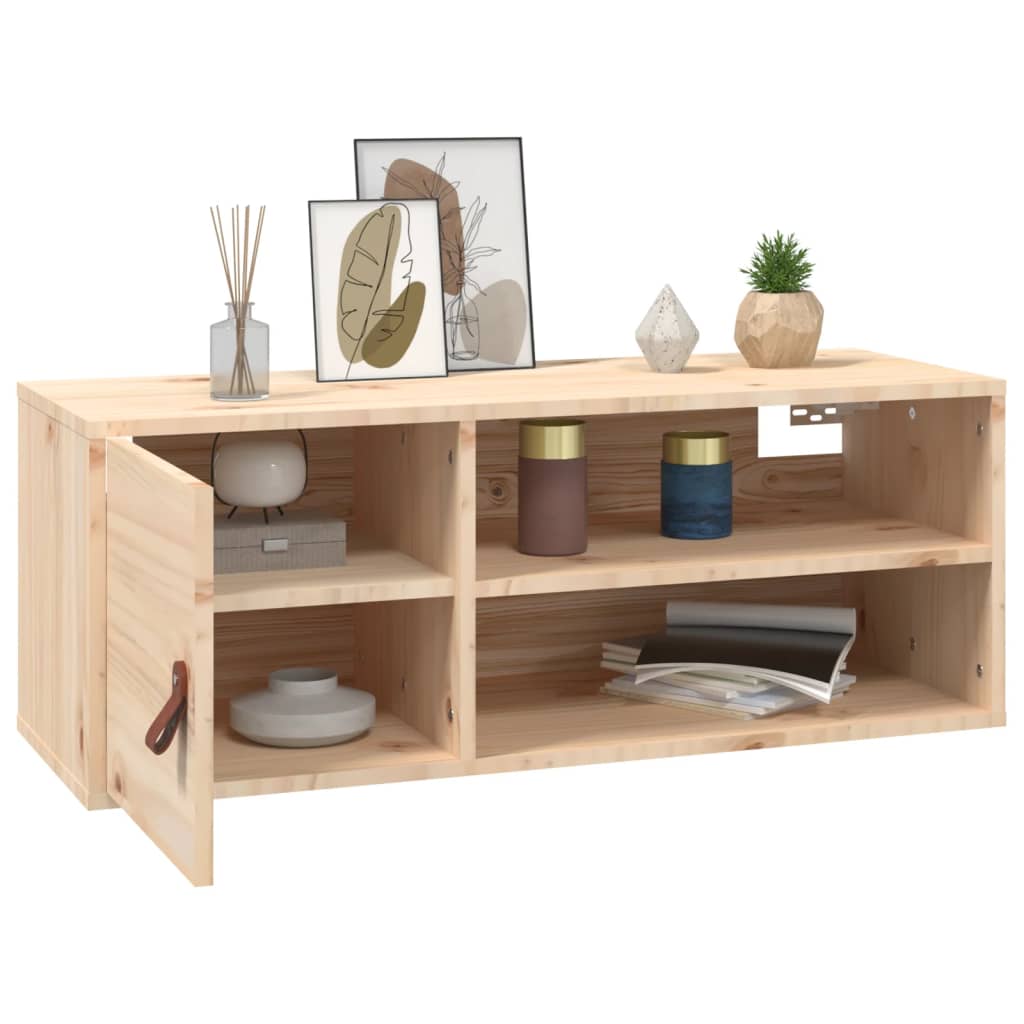 Veggskap 2 stk 80x30x30 cm heltre furu