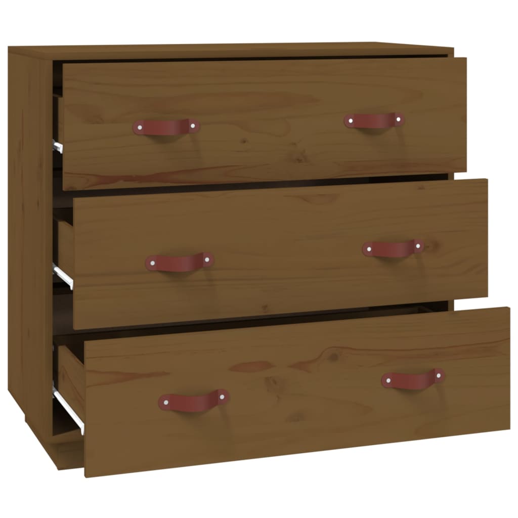 Skjenk Honningbrun 80x40x75 cm heltre furu