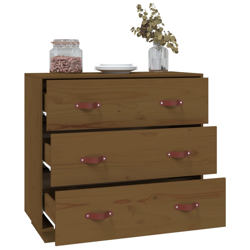 Skjenk Honningbrun 80x40x75 cm heltre furu