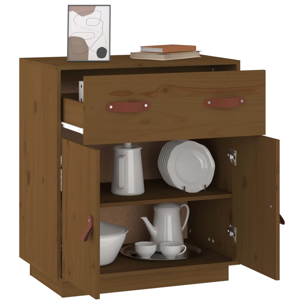 Skjenk Honningbrun 65,5x40x75 cm heltre furu