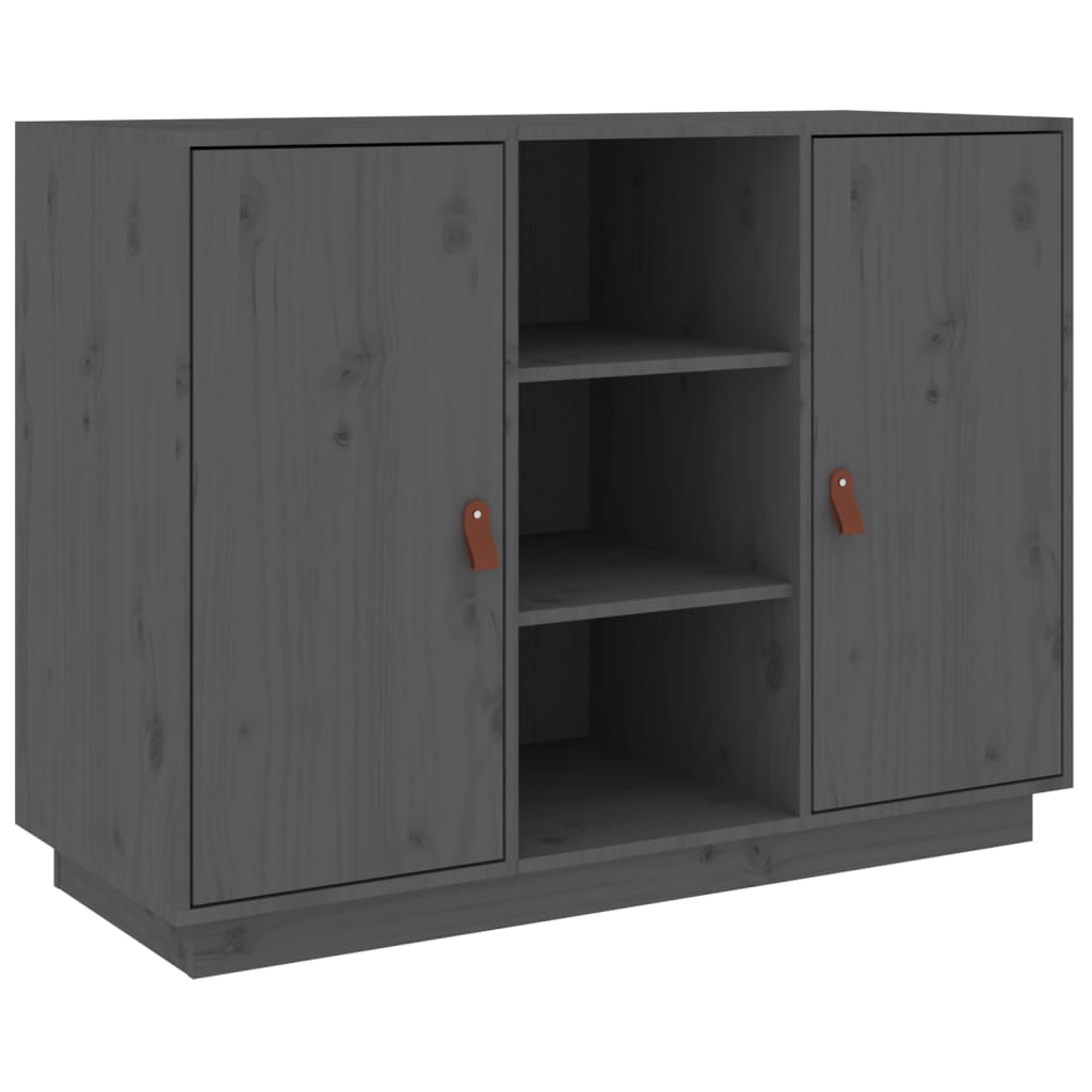 Skjenk Grå 100x40x75 cm heltre furu