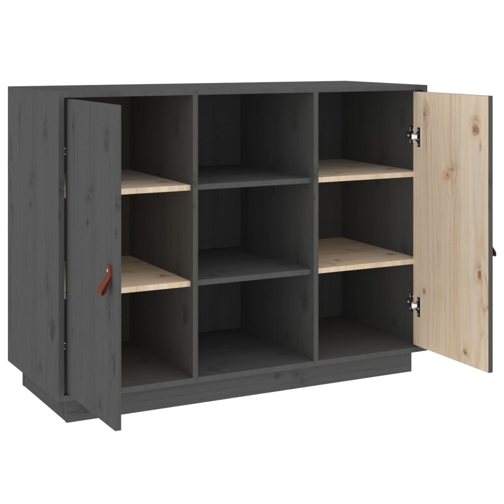 Skjenk Grå 100x40x75 cm heltre furu