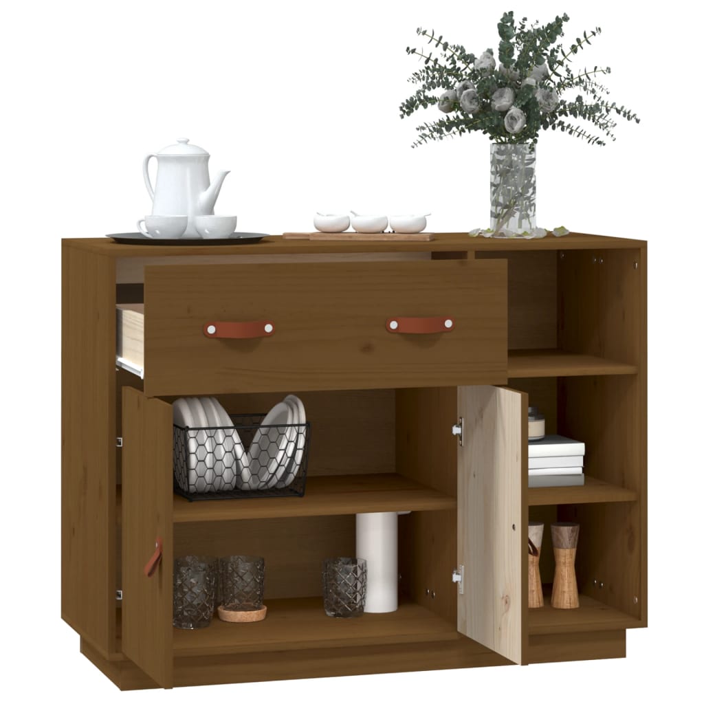 Skjenk Honningbrun 98,5x40x75 cm heltre furu