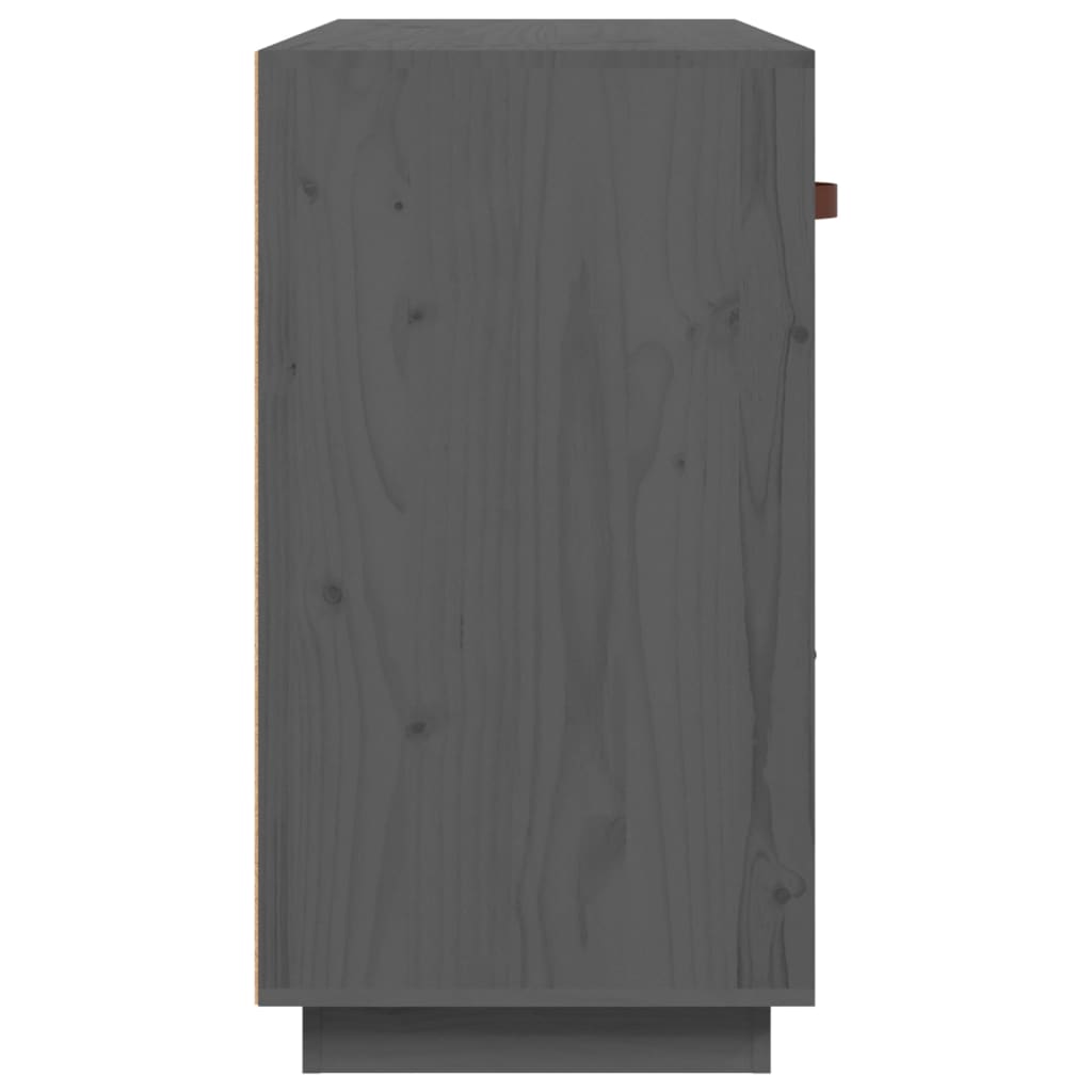 Skjenk grå 100x40x75 cm heltre furu