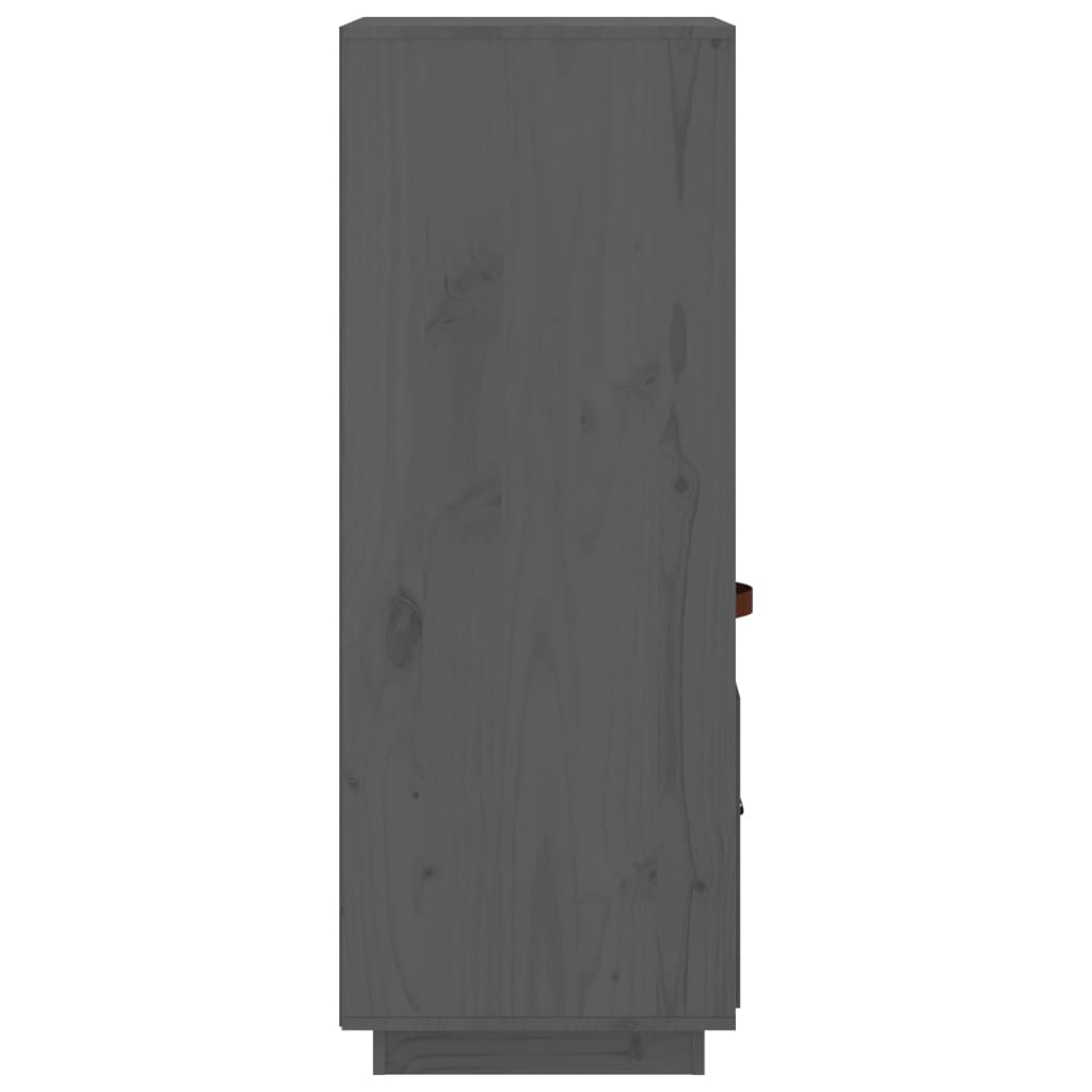 Skap Grå 34x40x108,5 cm heltre furu