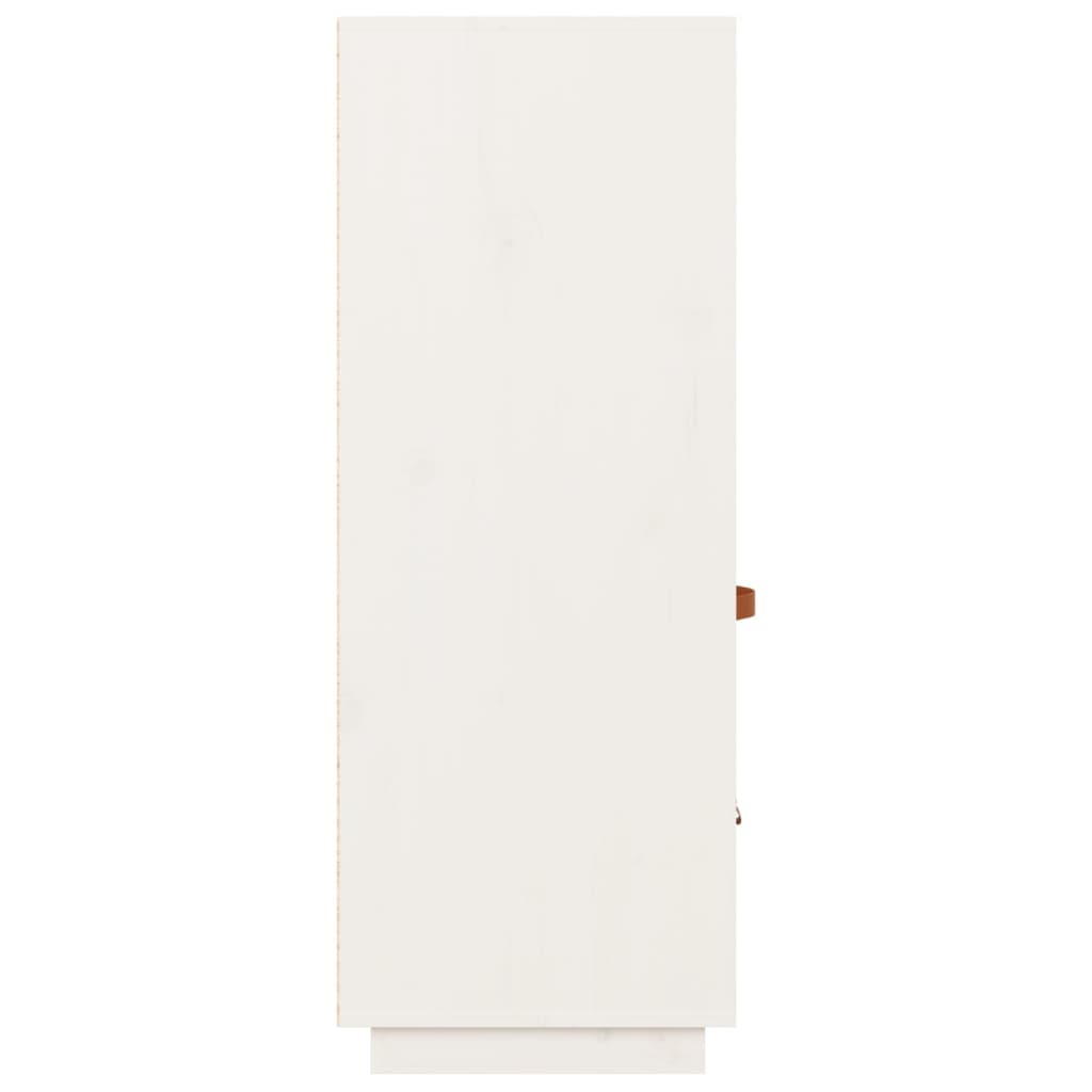 Vitrineskap Hvit 67x40x108,5 cm heltre furu