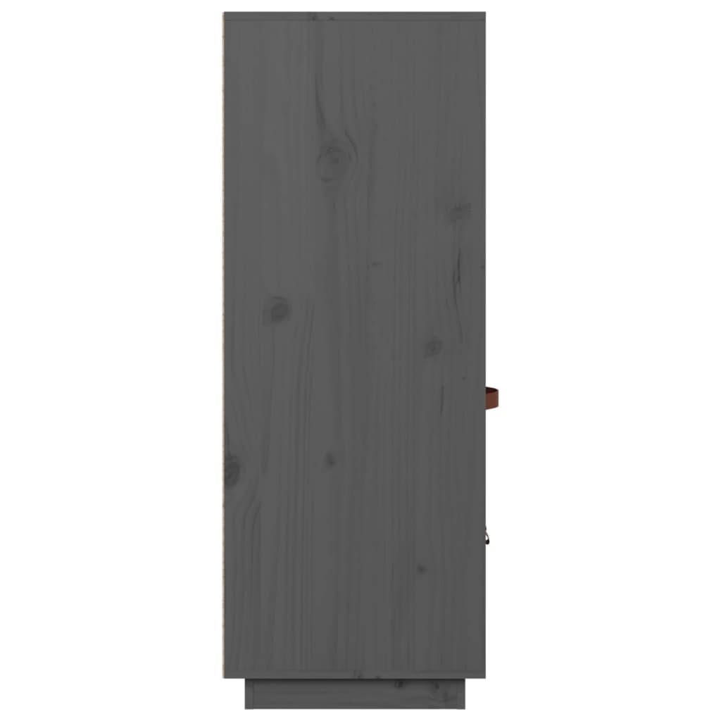 Skap grå 67x40x108,5 cm heltre furu